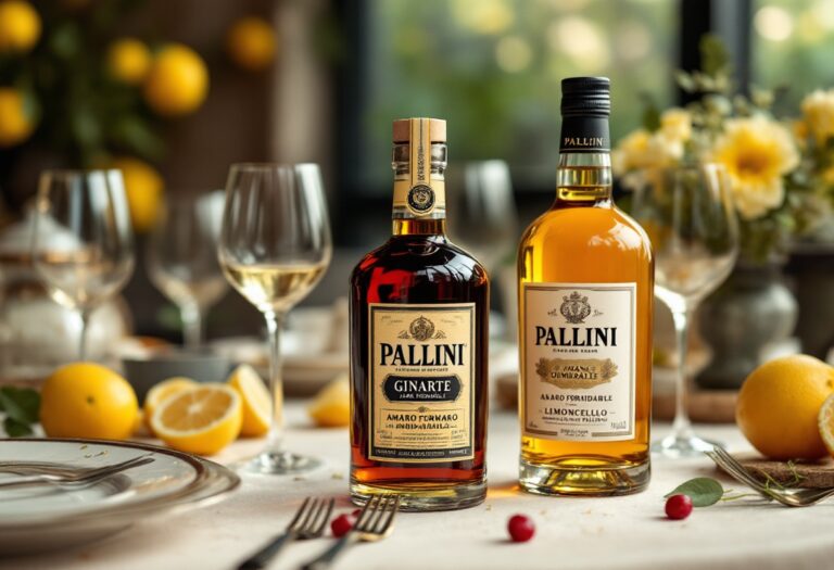 Liquori Pallini in eleganti bottiglie per regali festivi