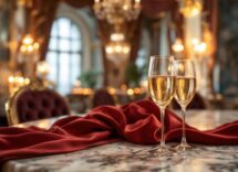 Attrice francese in un momento di eleganza e passione