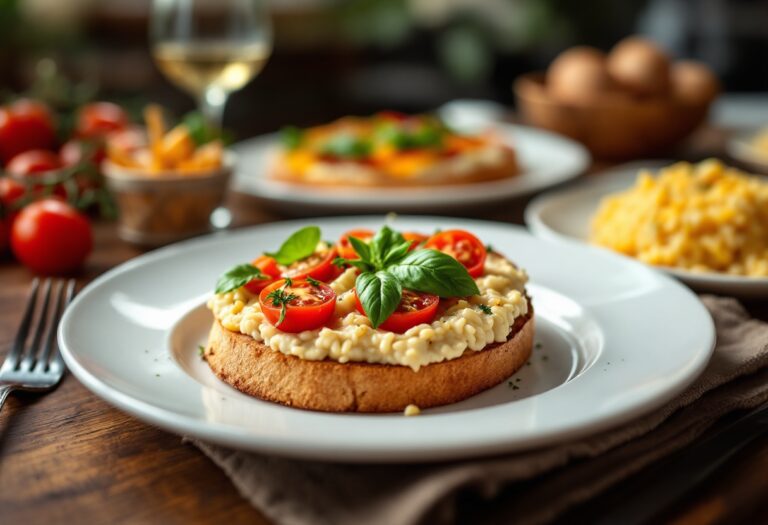 Piatto di cucina italiana che unisce tradizione e innovazione