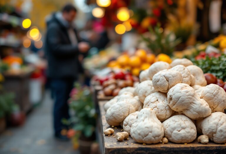 Immagine di piatti autunnali con ingredienti freschi