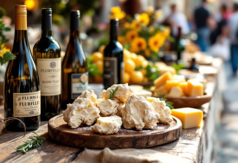 Un evento gastronomico in Italia con piatti tipici