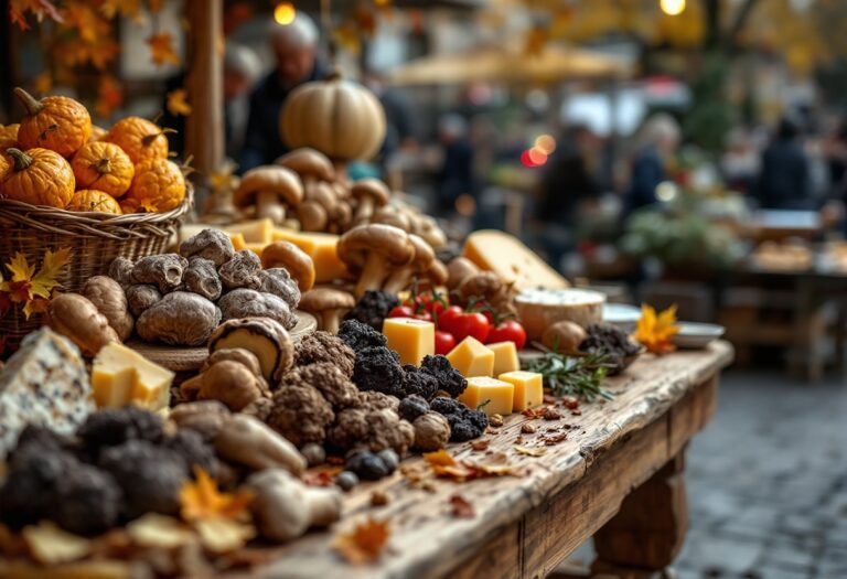 Immagine di piatti autunnali e eventi gastronomici