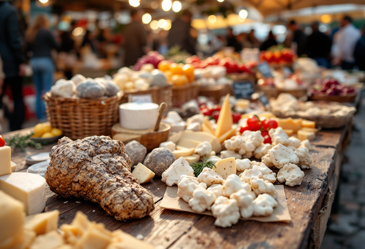 Immagine di piatti autunnali e eventi gastronomici