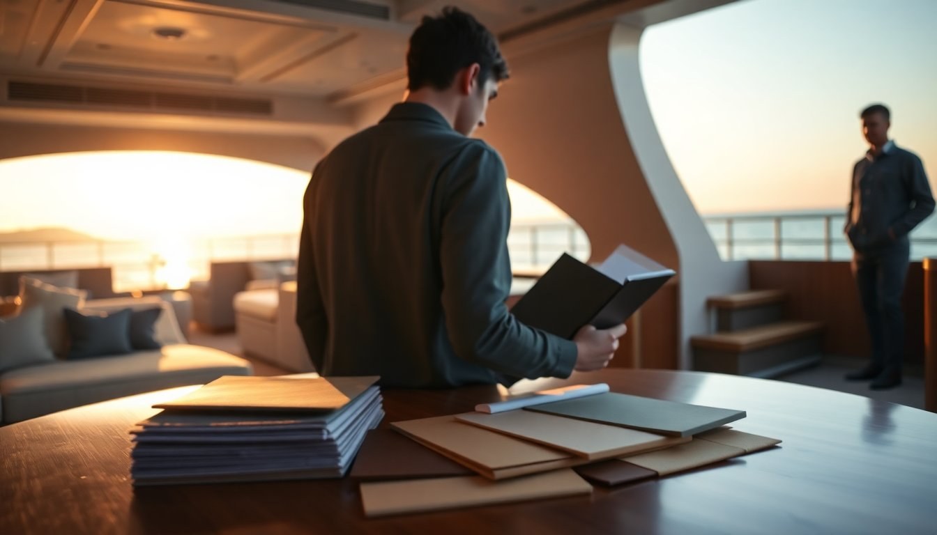 Design d'interni per yacht di lusso: tendenze e opportunità professionali